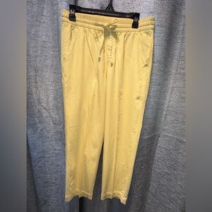 GAP women Light Yellow Joggers